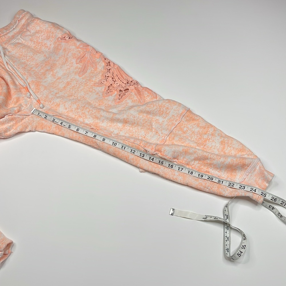 FP Movement Sun and Done Lace Joggers Orange Motif Size Small - Picture 10 of 14